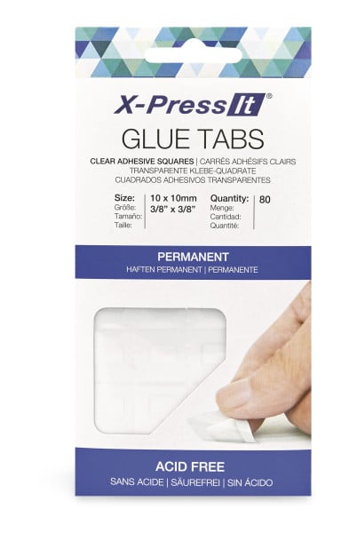 transotype X-Press It double sided adhesive squares, permanent adhesive, 10x10mm, 80pcs